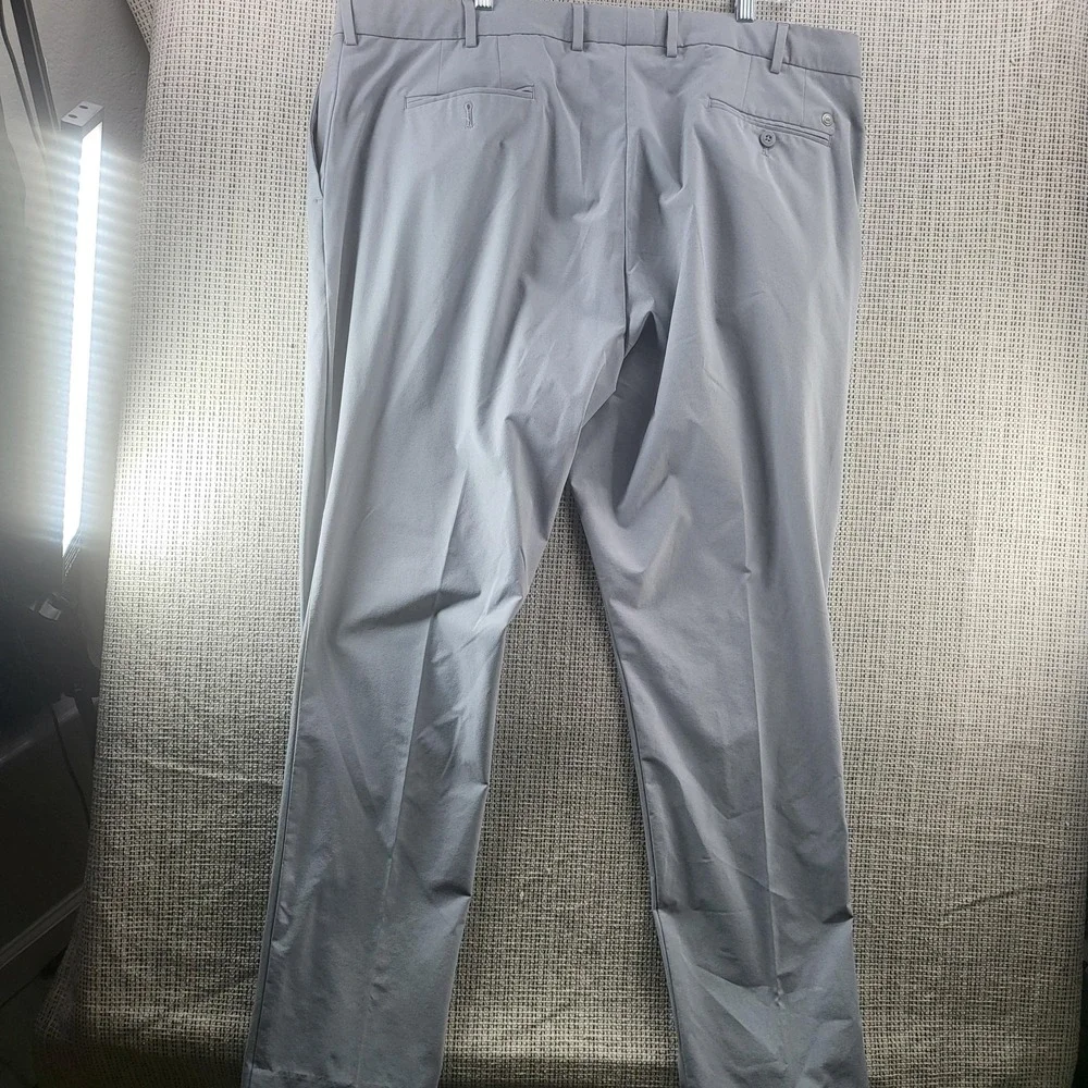Peter Millar Pants Mens 43x32 Gray Crown‎ Crafted Chino Golf Casual Flat Front
